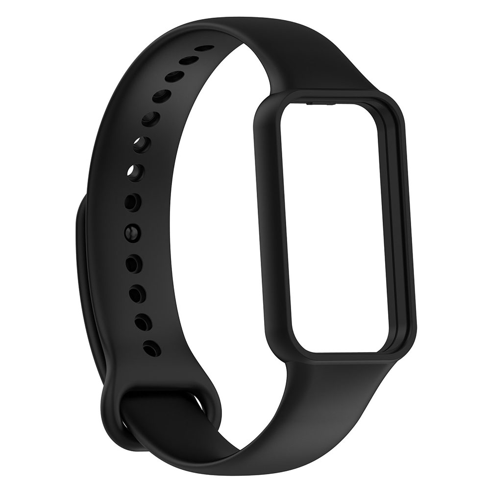 Xiaomi%20Uyumlu%20%20Amazfit%20Band%207%20Zore%20KRD-87%20Silikon%20Kordon-Siyah