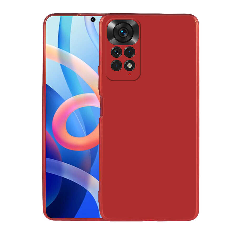 Xiaomi%20Uyumlu%20%20Redmi%20Note%2012%20Pro%204G%20Kılıf%20Zore%20Premier%20Silikon%20Kapak-Kırmızı