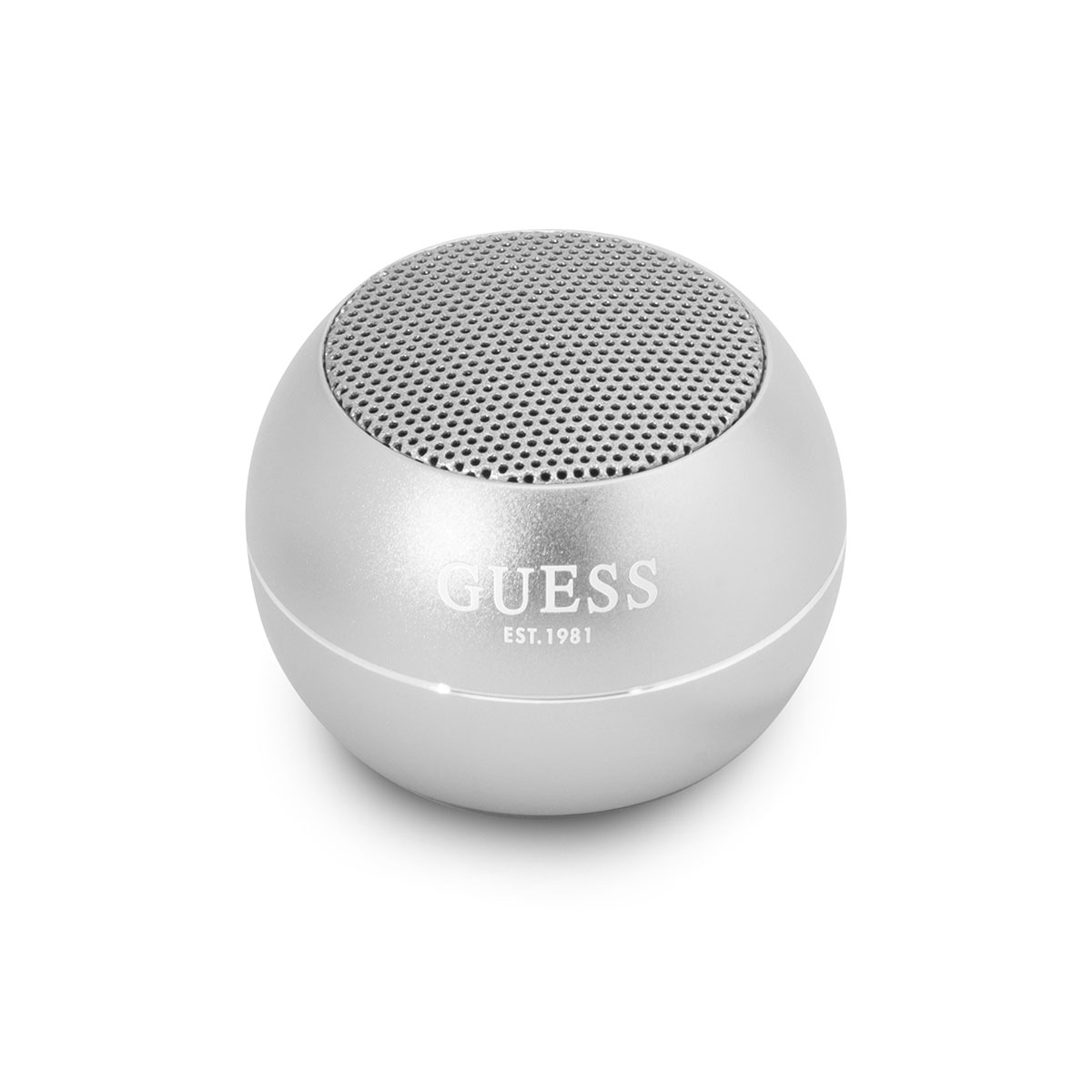 GUESS%20Alüminyum%20Alaşım%20Gövde%20Tasarımlı%20Mini%20Bluetooth%20Speaker-Gri