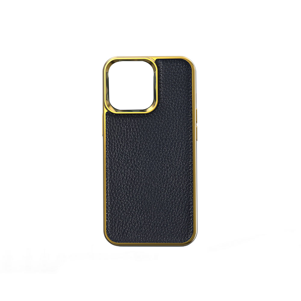 iPhone%20Uyumlu%2013%20Mini%20Kılıf%20Wiwu%20Genuine%20Leather%20Gold%20Calfskin%20Orjinal%20Deri%20Kapak-Mavi