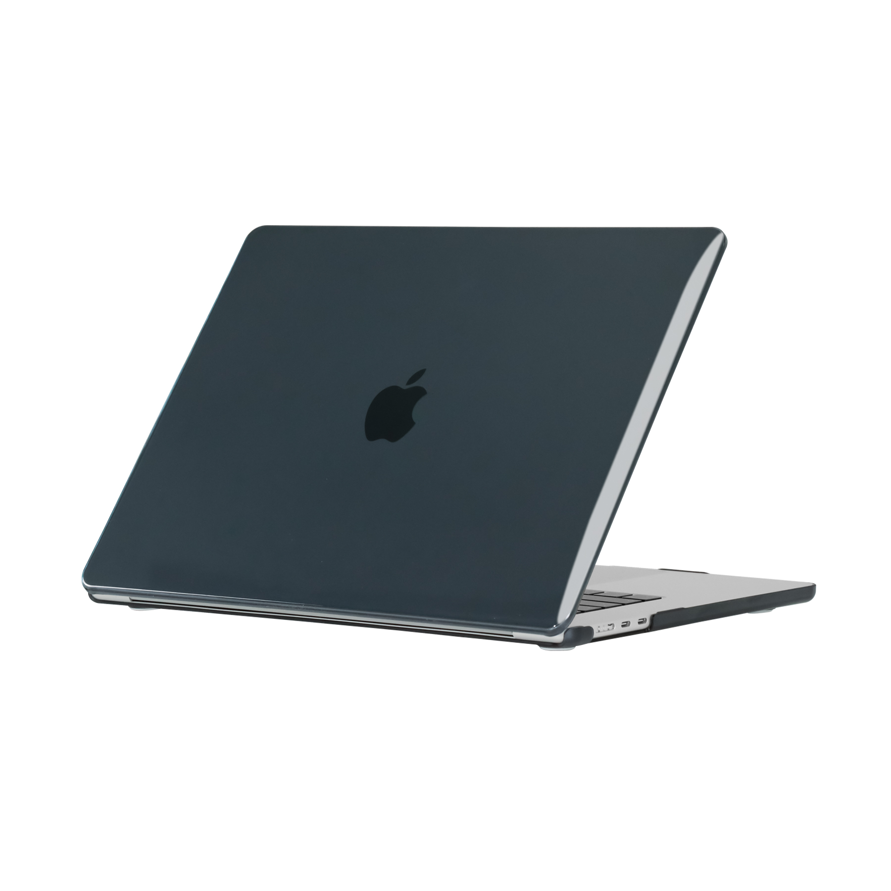 Macbook%20Uyumlu%2015’%20Air%20M2%202023%20A2941%20Zore%20MSoft%20Kristal%20Kapak-Siyah