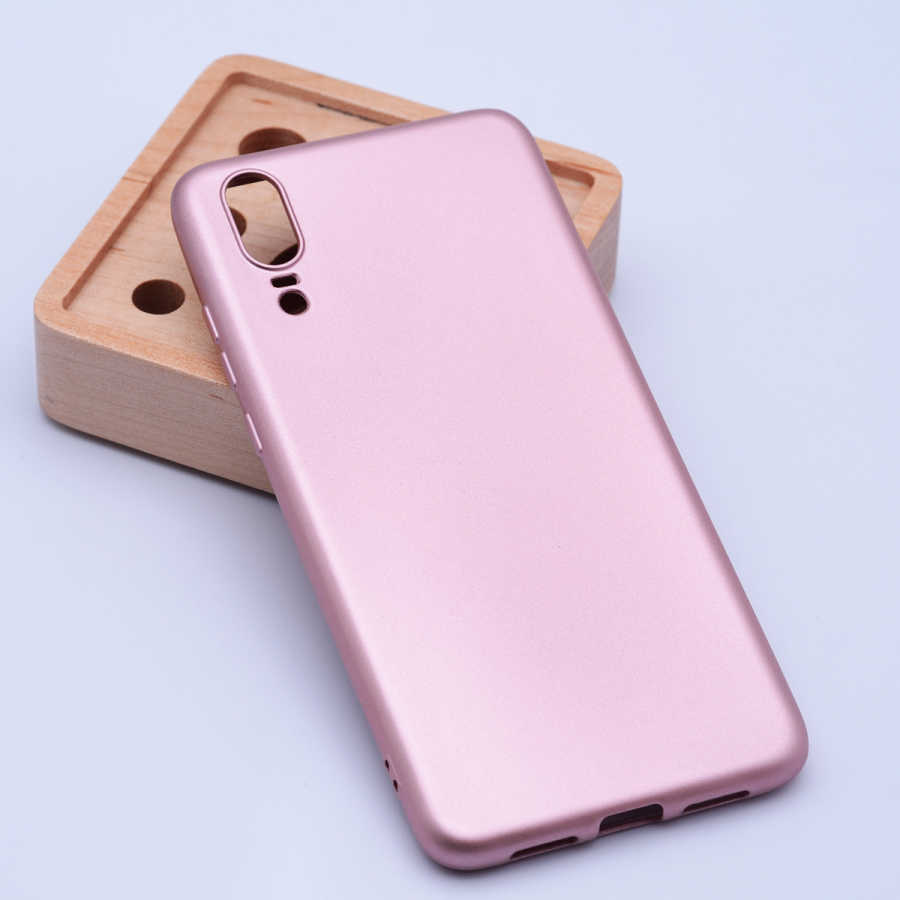 Huawei%20Uyumlu%20P20%20Kılıf%20Zore%20Premier%20Silikon%20Kapak-Rose%20gold