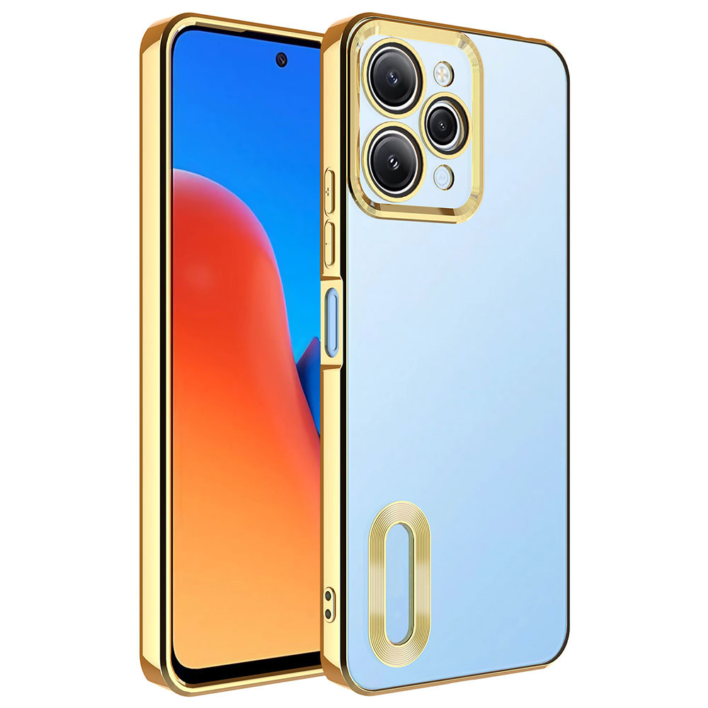 Xiaomi%20Uyumlu%20%20Redmi%2012%20Kılıf%20Kamera%20Korumalı%20Logo%20Gösteren%20Zore%20Omega%20Kapak-Gold