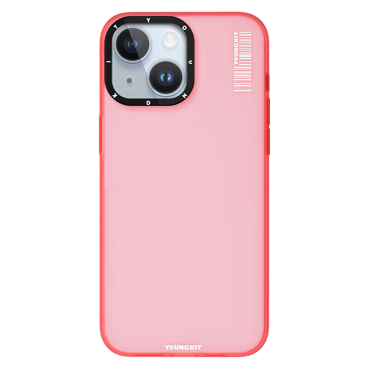 iPhone%20Uyumlu%2015%20Kılıf%20Buzlu%20Mat%20Tasarım%20Youngkit%20Hidden%20Sand%20Serisi%20Kapak-Pembe