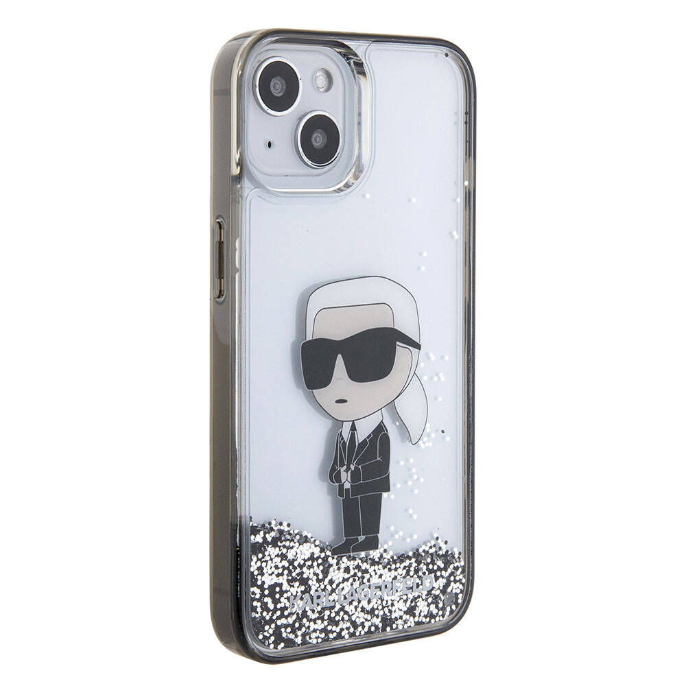 iPhone%20Uyumlu%2015%20Plus%20Kılıf%20Karl%20Lagerfeld%20İkonik%20Sıvılı%20Glitter%20Orjinal%20Lisanslı%20Kapak