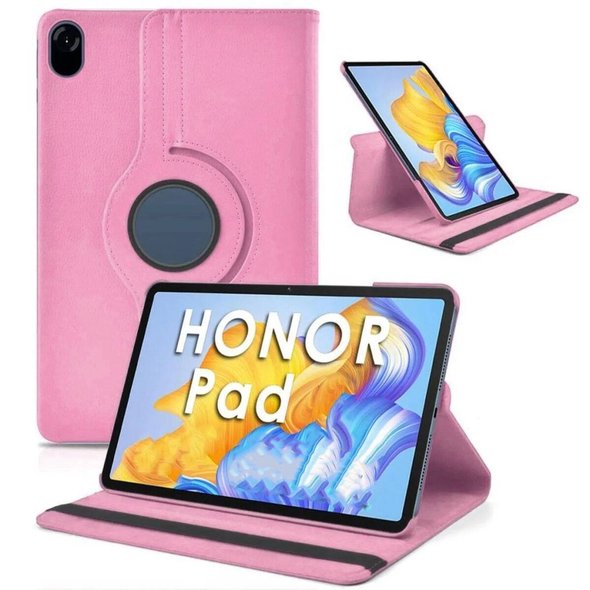 Huawei%20Uyumlu%20Honor%20Pad%20X9%2011.5’%20Zore%20Dönebilen%20Standlı%20Kılıf-Pembe