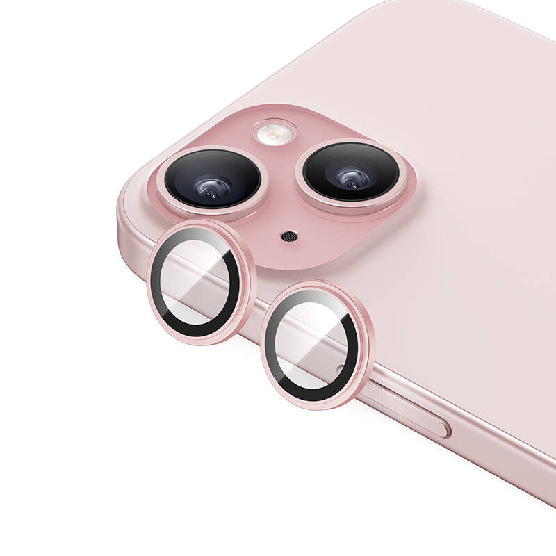 iPhone%20Uyumlu%2015%20​Benks%20King%20Kong%20Corning%20Kamera%20Lens%20Koruyucu-Pembe