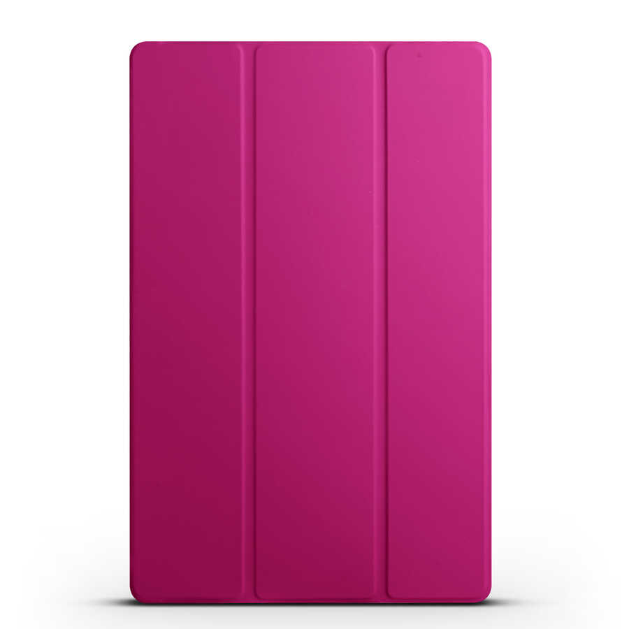 Galaxy%20Uyumlu%20Tab%20S9%20Plus%20Zore%20Smart%20Cover%20Standlı%201-1%20Kılıf-Pembe