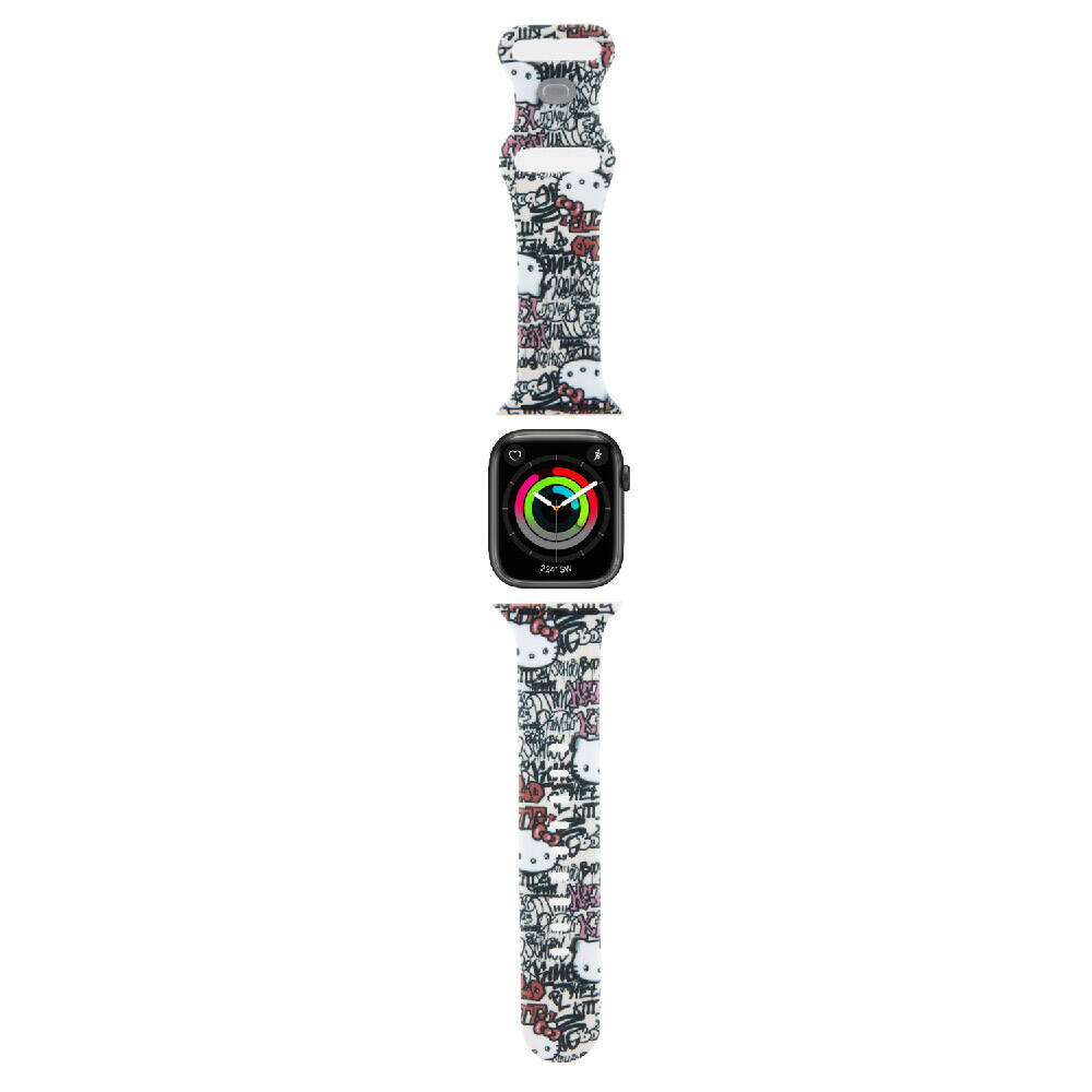 Watch%2038mm%20Hello%20Kitty%20Orjinal%20Lisanslı%20Etiket%20Graffiti%20Silikon%20Kordon-Krem