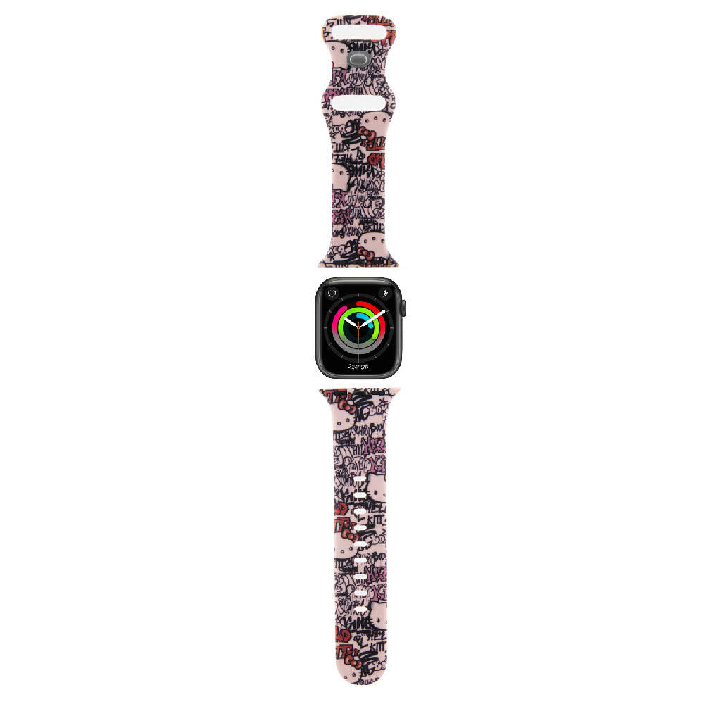 Watch%2038mm%20Hello%20Kitty%20Orjinal%20Lisanslı%20Etiket%20Graffiti%20Silikon%20Kordon