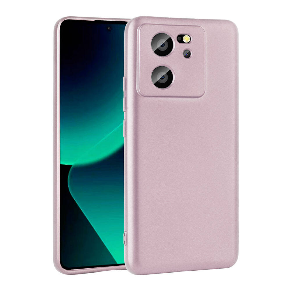 Xiaomi%20Uyumlu%20%20Mi%2013T%20Pro%20Kılıf%20Zore%20Premier%20Silikon%20Kapak-Rose%20gold