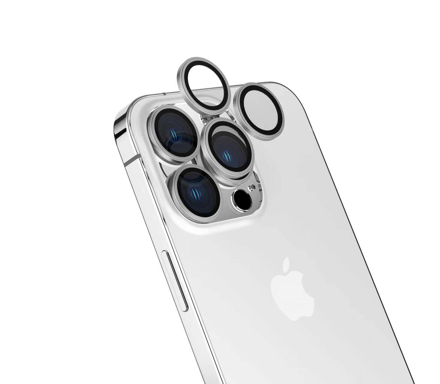 iPhone%20Uyumlu%2015%20Pro%20Max%20Zore%20CL-15%20Parmak%20İzi%20Bırakmayan%20Anti-Reflective%20Kamera%20Lens%20Koruyucu-Gümüş