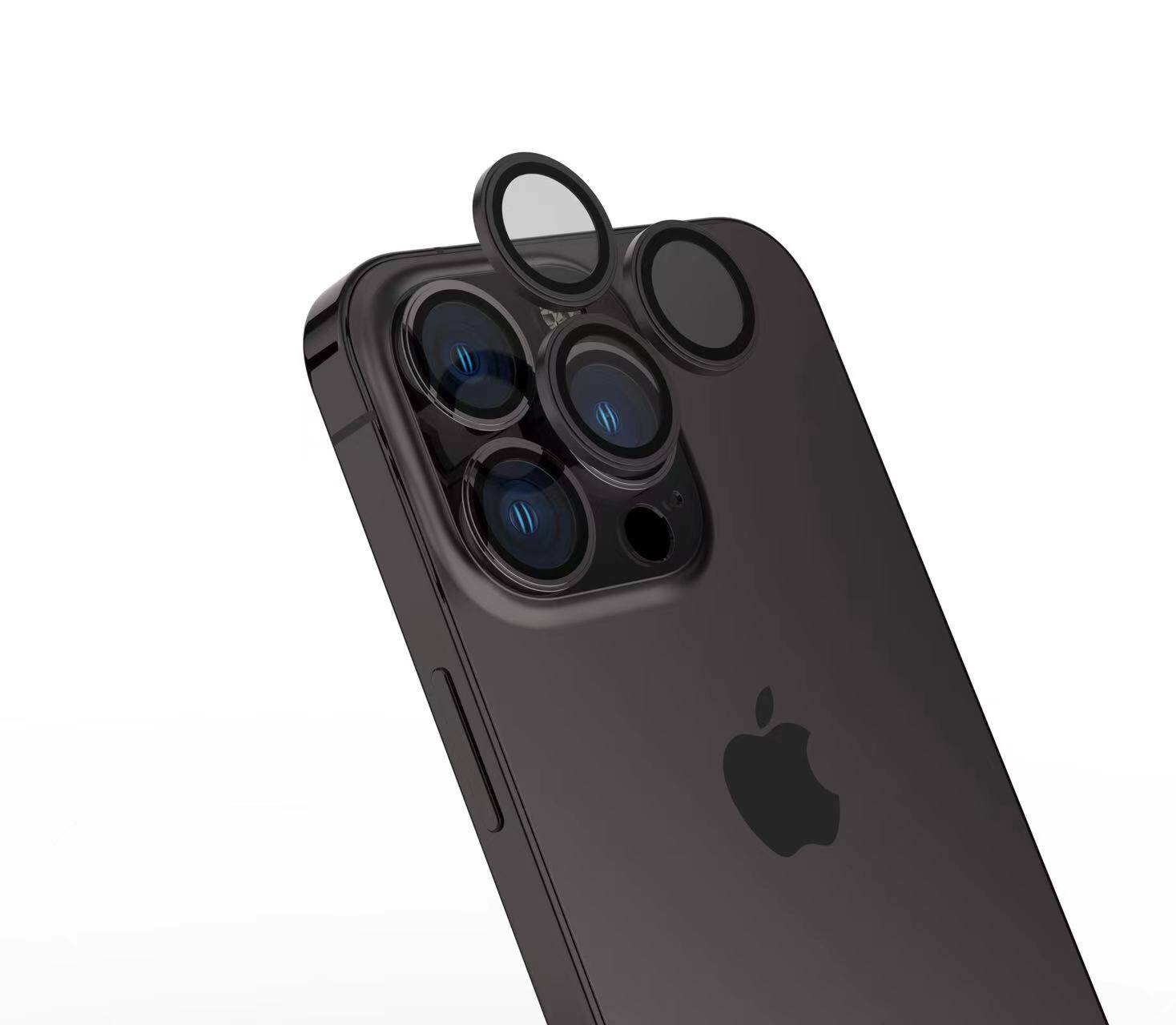 iPhone%20Uyumlu%2015%20Pro%20Zore%20CL-15%20Parmak%20İzi%20Bırakmayan%20Anti-Reflective%20Kamera%20Lens%20Koruyucu-Siyah