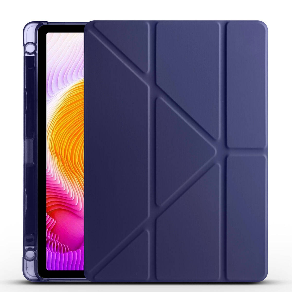 Xiaomi%20Uyumlu%20%20Redmi%20Pad%20SE%20Kılıf%20Zore%20Tri%20Folding%20Kalem%20Bölmeli%20Standlı%20Kılıf-Lacivert