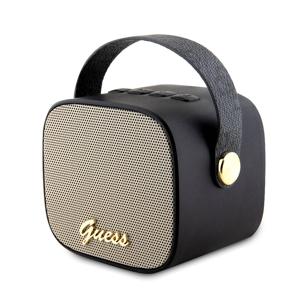 Guess%20Orjinal%20Lisanslı%20Askılı%20PU%20Deri%20Yazı%20Logolu%205W%20Bluetooth%20Speaker-Siyah