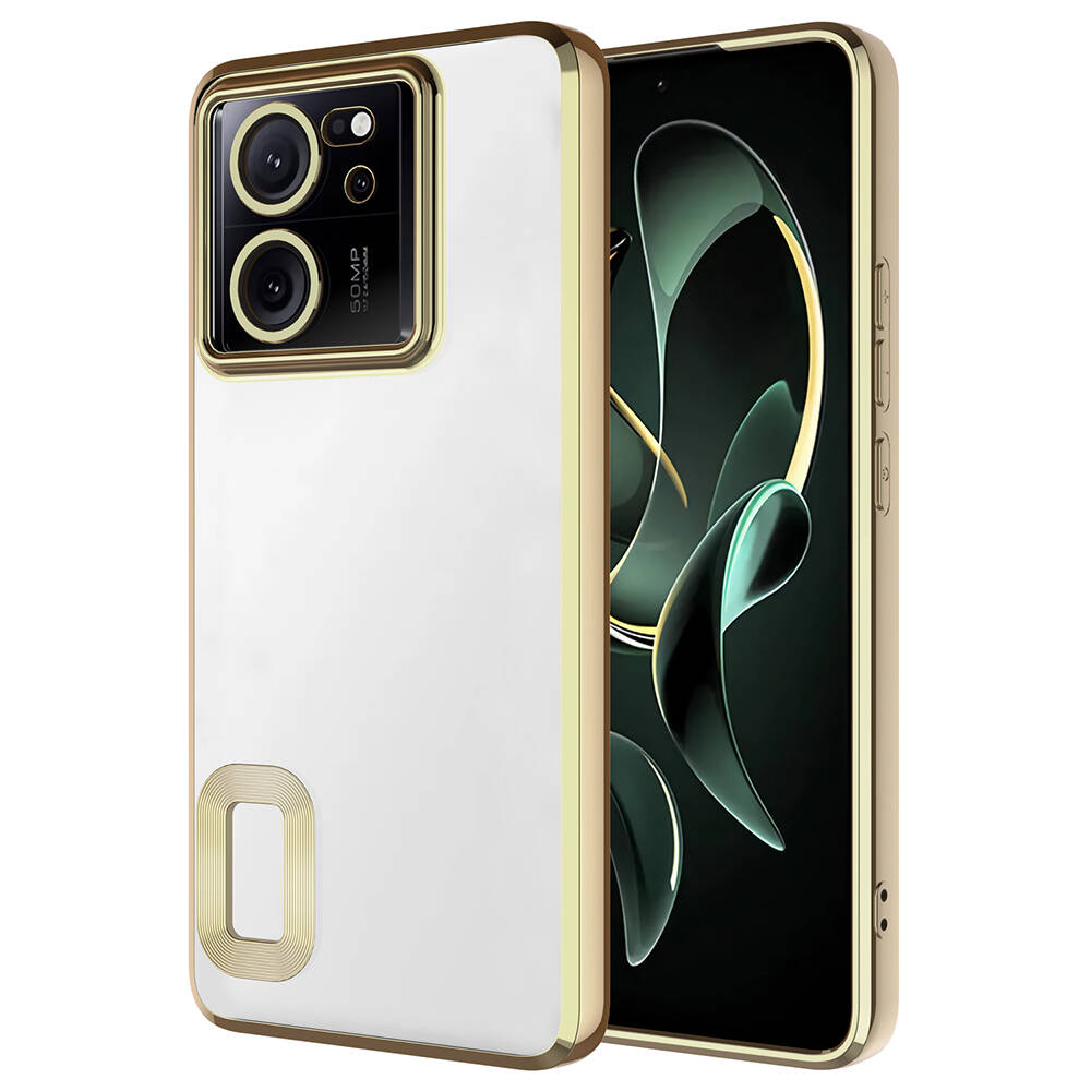 Xiaomi%20Uyumlu%20%20Mi%2013T%20Kılıf%20Kamera%20Korumalı%20Logo%20Gösteren%20Zore%20Omega%20Kapak-Gold