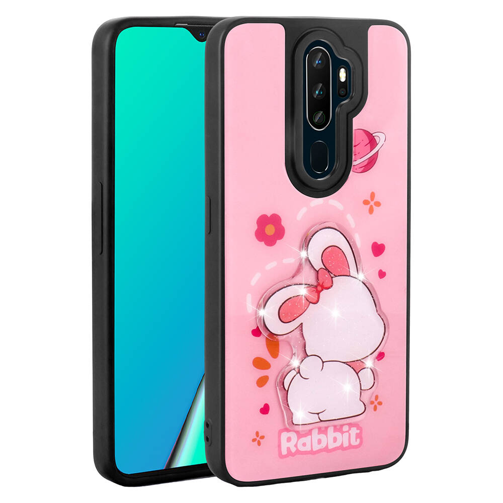 Oppo%20A5%202020%20Kılıf%20Parlayan%20Kabartmalı%20İkonik%20Figürlü%20Zore%20Amas%20Silikon%20Kapak-Pembe