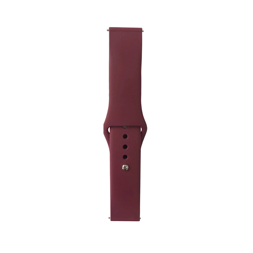 Galaxy%20Uyumlu%20Watch%2042mm%20Band%20Serisi%2020mm%20Klasik%20Kordon%20Silikon%20Strap%20Kayış-Red%20wine