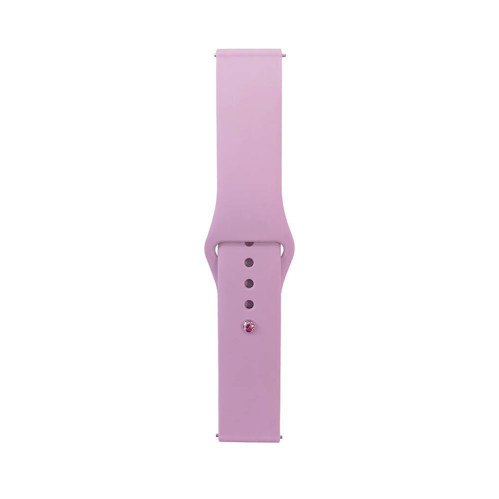 Huawei%20Uyumlu%20Watch%20GT%203%2042mm%20Band%20Serisi%2020mm%20Klasik%20Kordon%20Silikon%20Strap%20Kayış-Mor