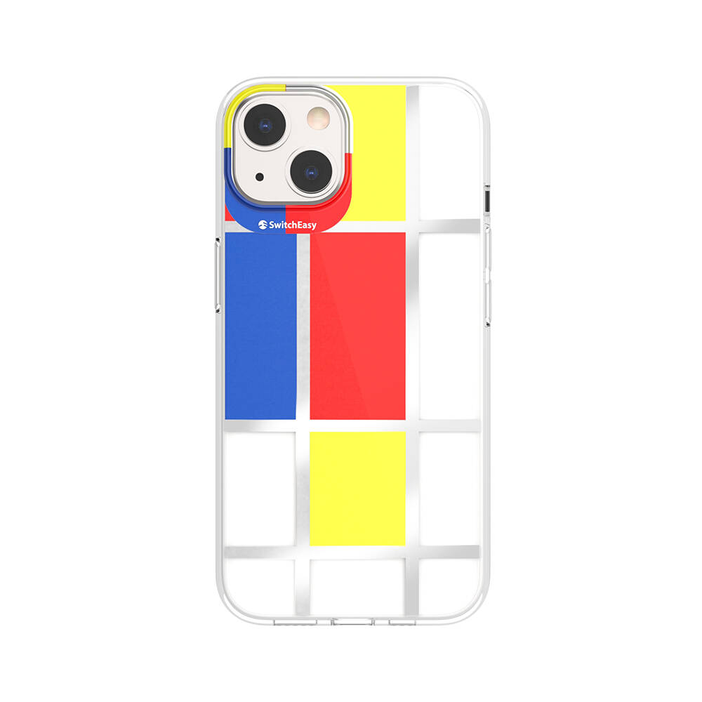 iPhone%20Uyumlu%2013%20Kılıf%20Çift%20IMD%20Baskılı%20Lisanslı%20Switcheasy%20Artist%20Mondrian%20Kapak