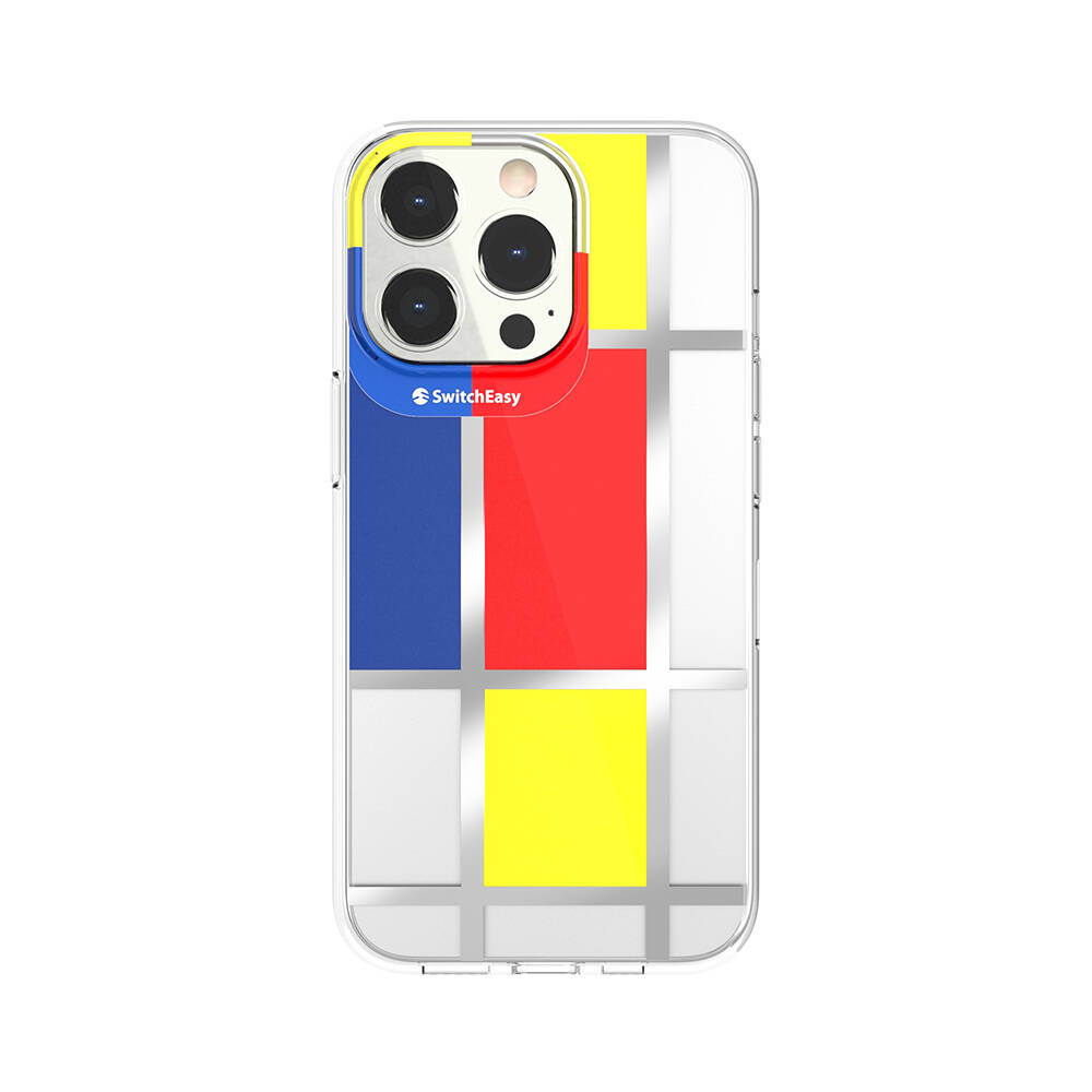 iPhone%20Uyumlu%2013%20Pro%20Kılıf%20Çift%20IMD%20Baskılı%20Lisanslı%20Switcheasy%20Artist%20Mondrian%20Kapak