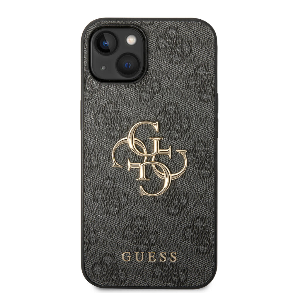 iPhone%20Uyumlu%2014%20Kılıf%20Guess%20PU%20Deri%20Büyük%20Metal%20Logo%20Dizaynlı%20Kapak