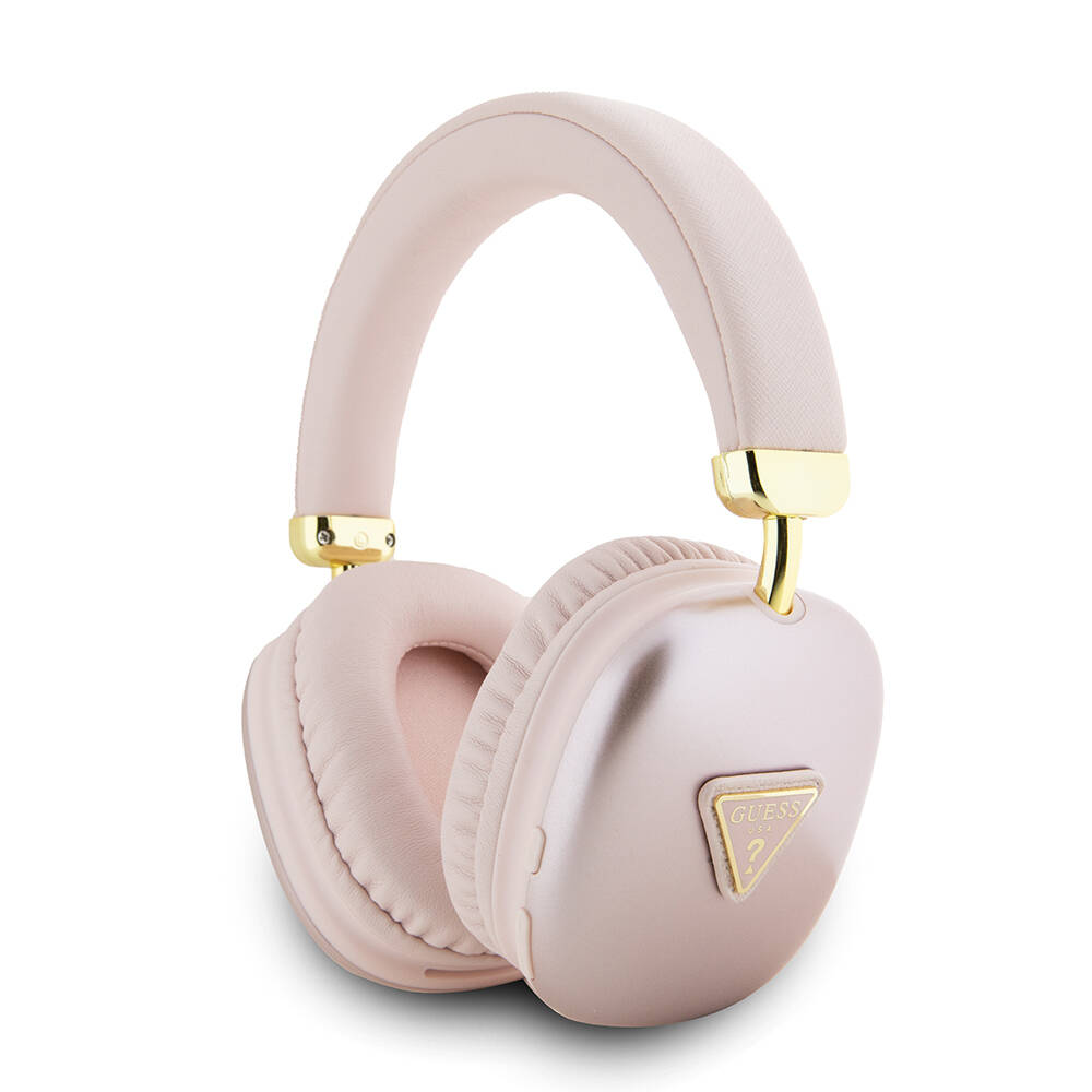 Guess%20Orjinal%20Lisanslı%20PU%204G%20Desenli%20Üçgen%20Logolu%20Kulak%20Üstü%20Bluetooth%20Kulaklık-Pembe