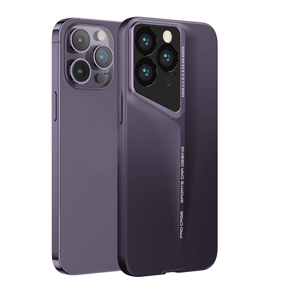 iPhone%20Uyumlu%2014%20Pro%20Kılıf%20Ultra%20İnce%20Kamera%20Korumalı%20Sert%20Rubber%20Zore%20Procase%20Kapak-Derin%20mor