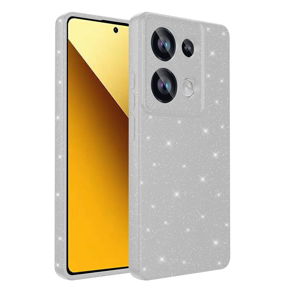 Xiaomi%20Uyumlu%20%20Redmi%20Note%2013%20Pro%204G%20Kılıf%20Kamera%20Korumalı%20Simli%20Lüks%20Zore%20Koton%20Kapak-Gümüş