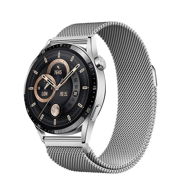 Galaxy%20Uyumlu%20Watch%2042mm%20Zore%20Band-12%2020mm%20Metal%20Hasır%20Kordon-Gümüş