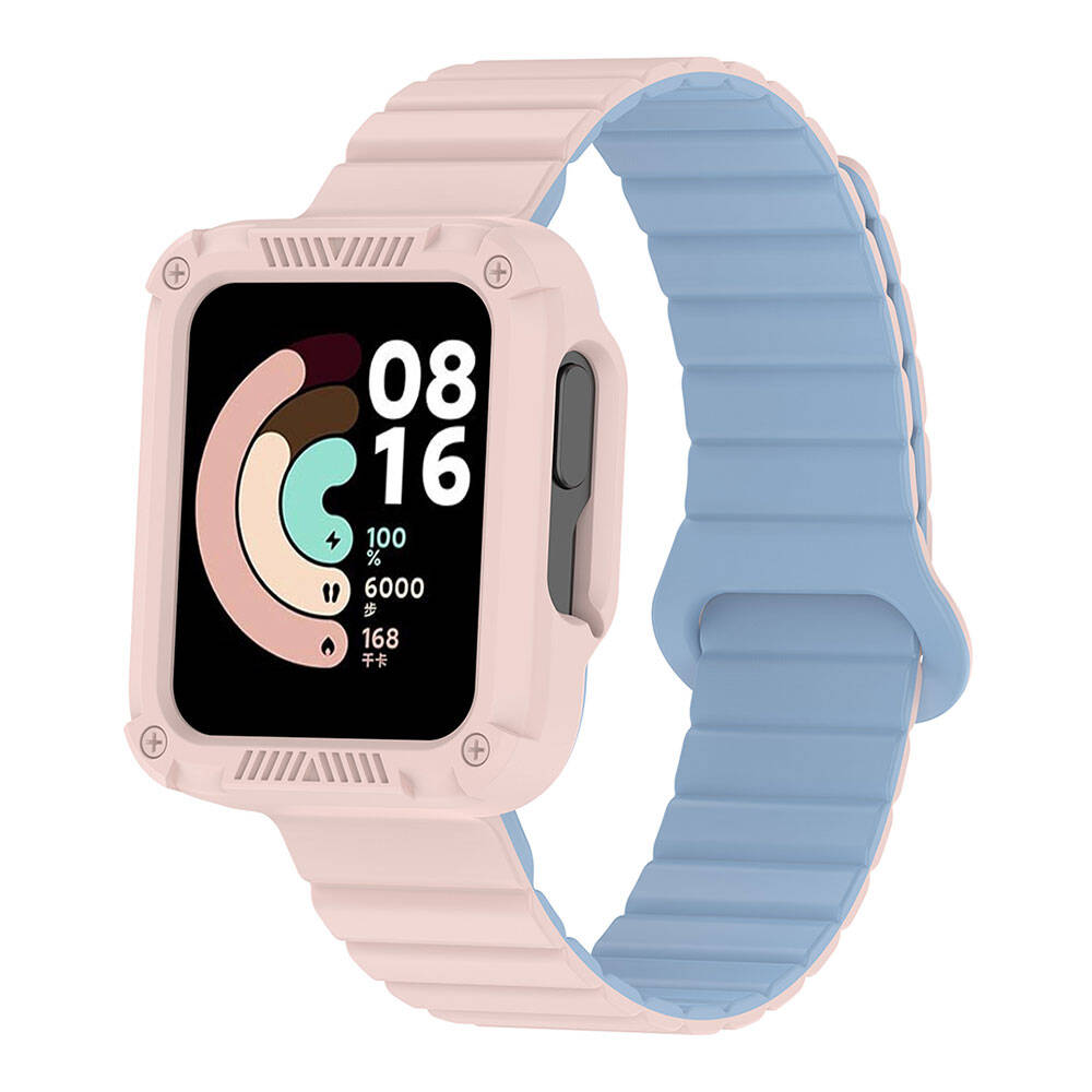 Xiaomi%20Uyumlu%20%20Redmi%20Watch%201%20Silikon%20Kordon%20Zore%20KRD-105%20Strap%20Kayış-Pembe-mavi