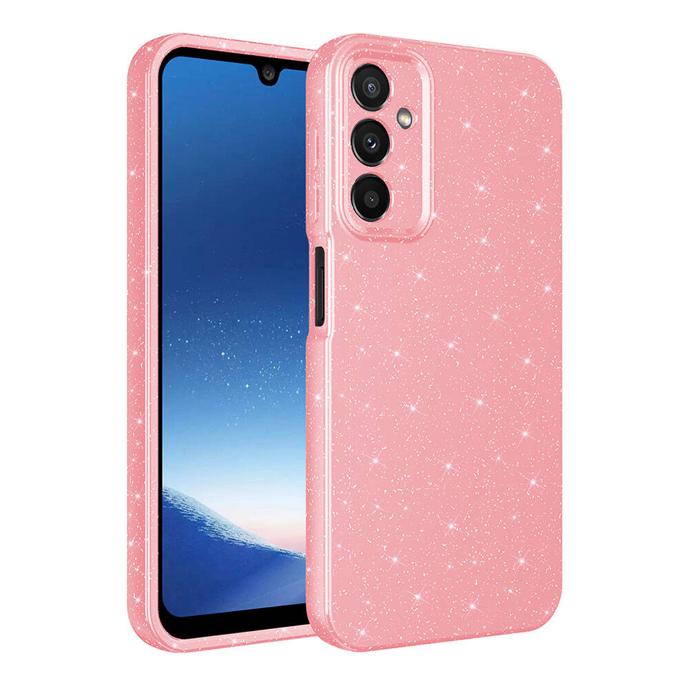 Galaxy%20Uyumlu%20A15%20Kılıf%20Kamera%20Korumalı%20Simli%20Lüks%20Zore%20Koton%20Kapak-Pembe