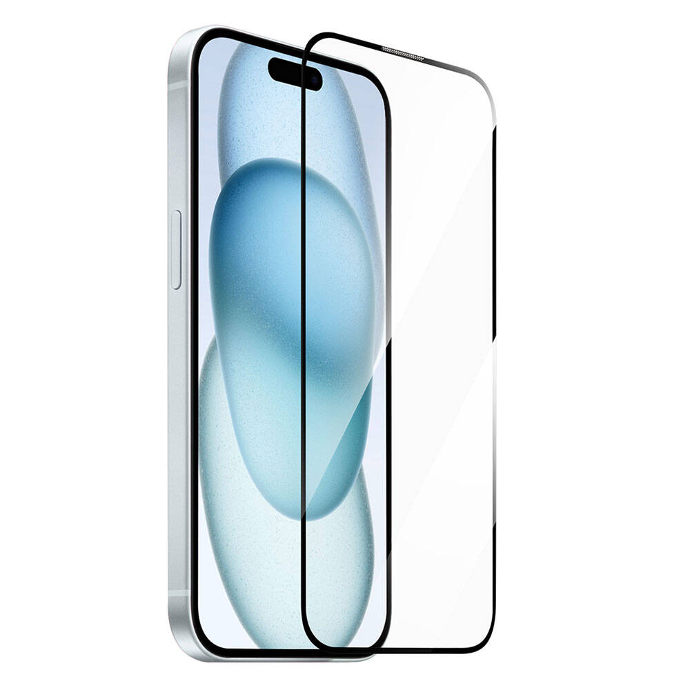 iPhone%20Uyumlu%2015%20Wiwu%20GT-009%20Polimer%20Oleofobik%20Kaplama%20Şeffaf%20Pürüzsüz%20Temperli%20Cam%20Ekran%20Koruyucu