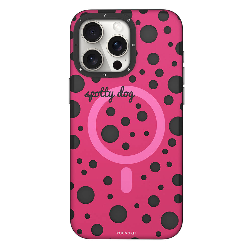 iPhone%20Uyumlu%2013%20Pro%20Kılıf%20Magsafe%20Şarj%20Özellikli%20Polka%20Dot%20Desenli%20Youngkit%20Spots%20Serisi%20Kapak