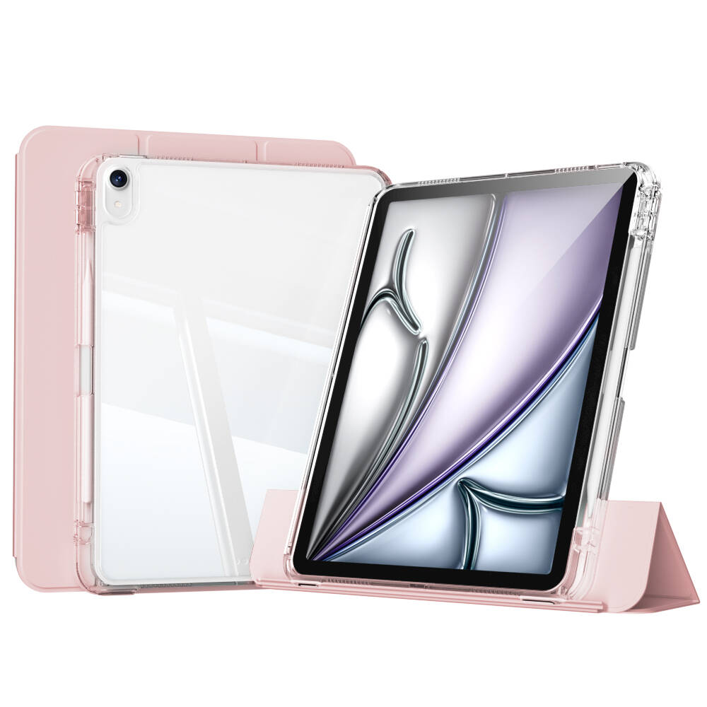 ​%20%20iPad%20Uyumlu%20Air%2013%202024%20Kılıf%20Magnetik%20Ayrılabilen%20Airbagli%20Zore%20Sliding%20Tablet%20Kılıfı-Pembe