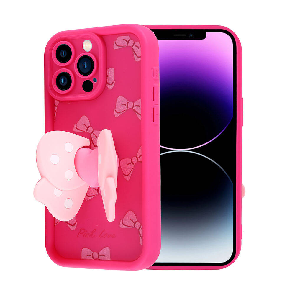 iPhone%20Uyumlu%2014%20Pro%20Max%20Kılıf%20Kamera%20Korumalı%20Figür%20Tasarımlı%20Zore%20Kapya%20Kapak-Pembe%20koyu