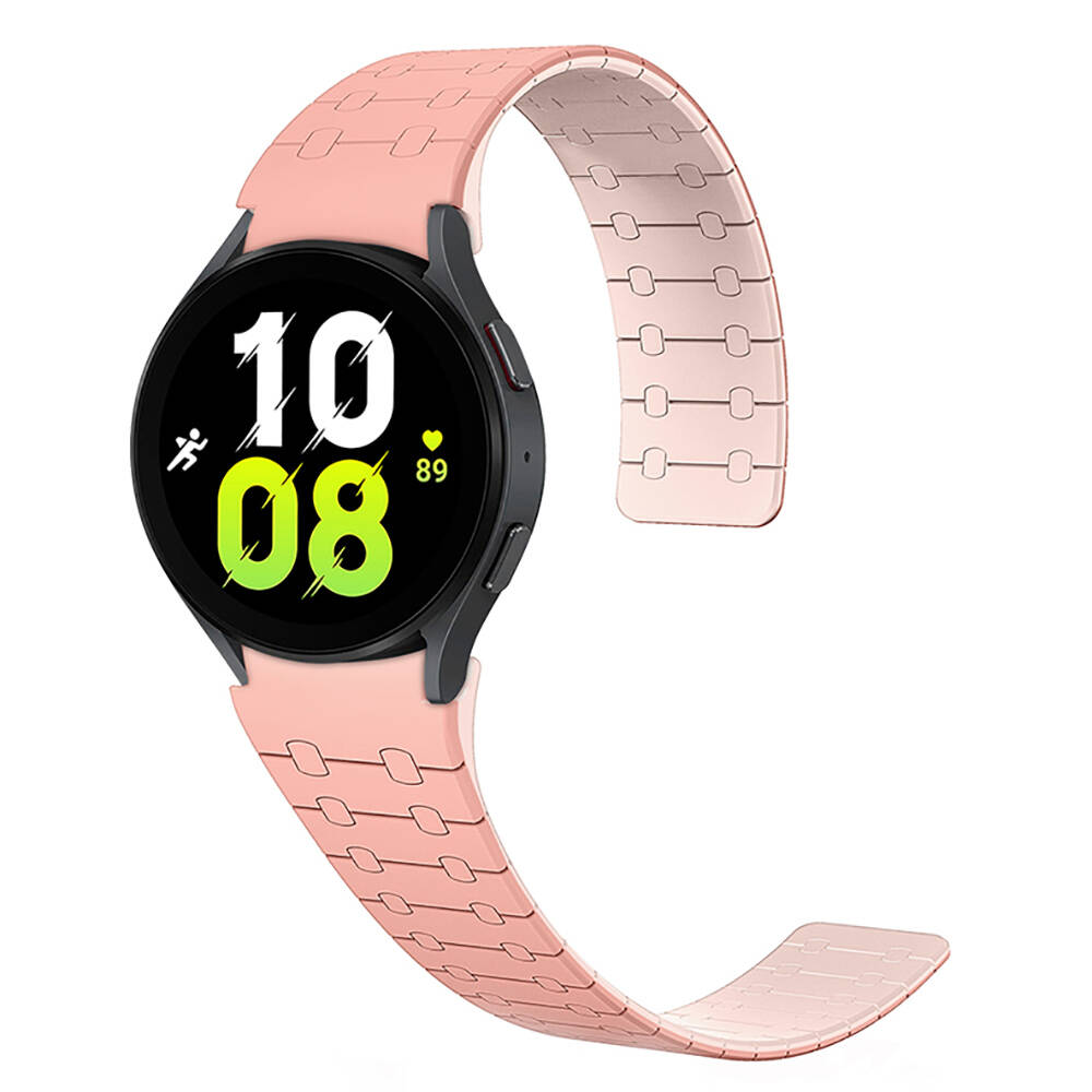 Galaxy%20Uyumlu%20Watch%205%2040mm%20Zore%20KRD-111%2020mm%20Çizgili%20Desenli%20Silikon%20Kordon-Pembe