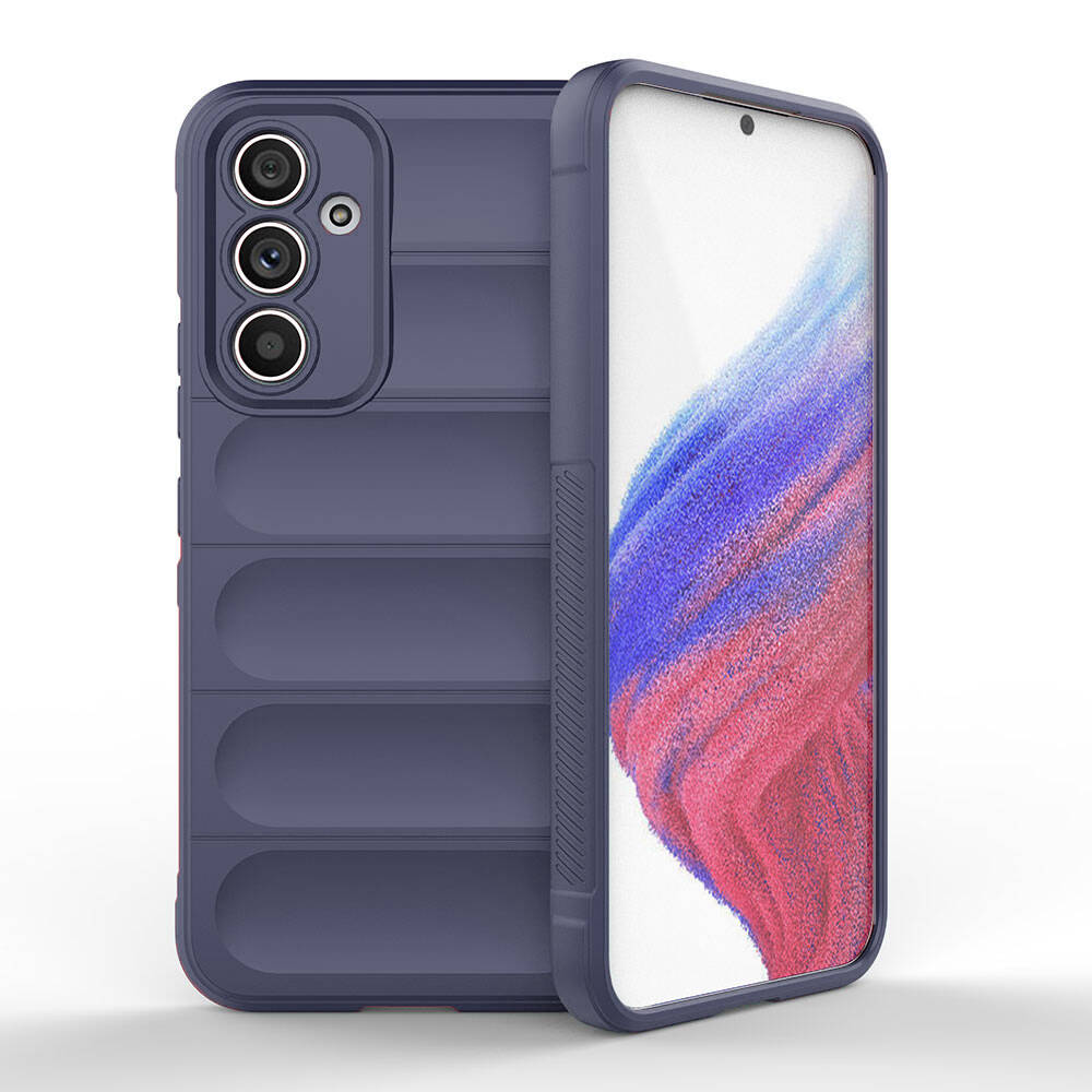 Galaxy%20Uyumlu%20A54%20Kılıf%20Esnek%20TPU%20Oyuklu%20Arka%20Yüzey%20Tasarımlı%20Zore%20Etnik%20Silikon%20Kapak-Lacivert