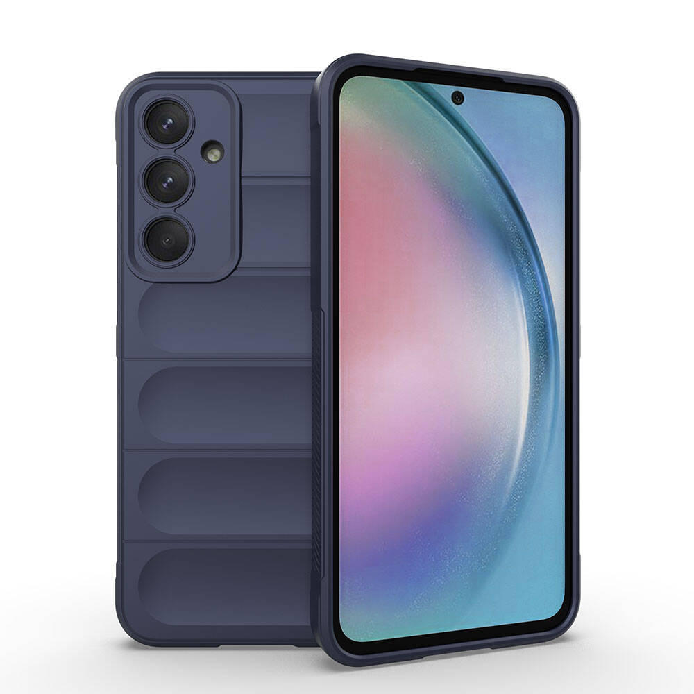 Galaxy%20Uyumlu%20A55%20Kılıf%20Esnek%20TPU%20Oyuklu%20Arka%20Yüzey%20Tasarımlı%20Zore%20Etnik%20Silikon%20Kapak-Lacivert