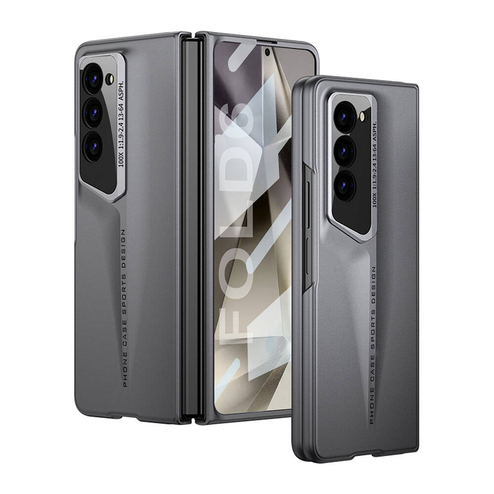 Galaxy%20Uyumlu%20Z%20Fold%206%20Kılıf%20Ultra%20İnce%20Kamera%20Korumalı%20Sert%20Rubber%20Zore%20Procase%20Kapak-Gri