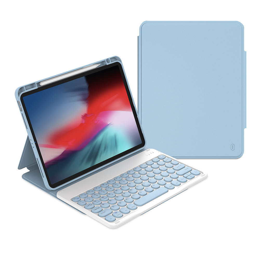 iPad%20Uyumlu%20Air%2011%202024%20Wiwu%20Protective%20Gizli%20Kalem%20Bölmeli%20Klavyeli%20Kılıf-Mavi