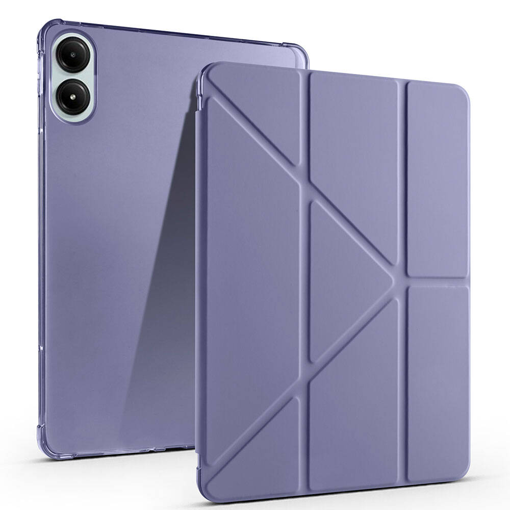 Xiaomi%20Uyumlu%20%20Redmi%20Pad%20Pro%20Kılıf%20Zore%20Tri%20Folding%20Kalem%20Bölmeli%20Standlı%20Kılıf-Mor