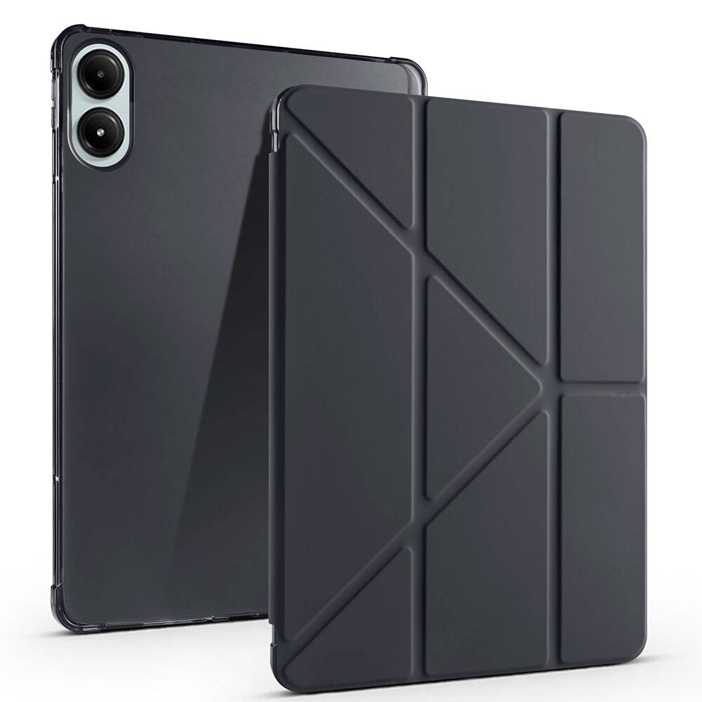 Xiaomi%20Uyumlu%20%20Redmi%20Pad%20Pro%20Kılıf%20Zore%20Tri%20Folding%20Kalem%20Bölmeli%20Standlı%20Kılıf-Siyah