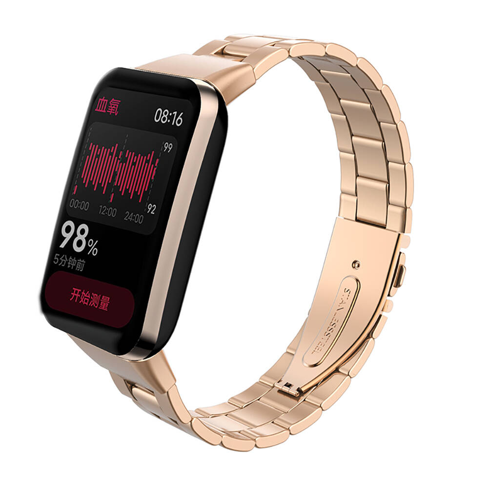 Xiaomi%20Uyumlu%20%20Mi%20Band%207%20Pro%20KRD-04%20Metal%20Kordon-Rose%20gold