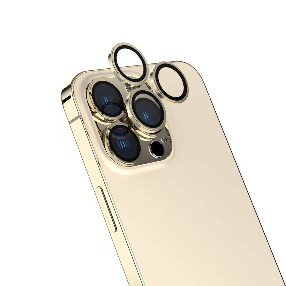 iPhone%20Uyumlu%2016%20Pro%20Zore%20CL-15%20Parmak%20İzi%20Bırakmayan%20Anti-Reflective%20Kamera%20Lens%20Koruyucu-Gold