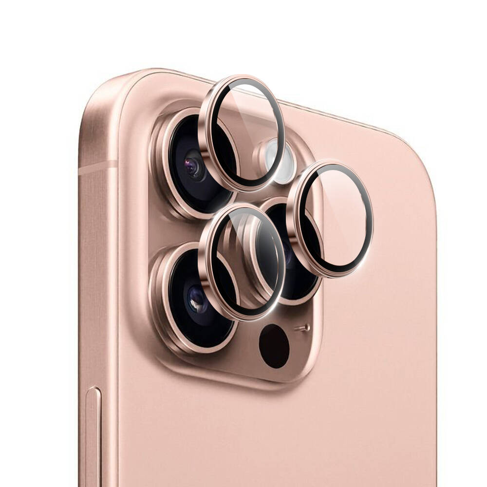 iPhone%20Uyumlu%2016%20Pro%20Wiwu%20LG-004%20PVD%20Lens%20Guard%20Metal%20Kamera%20Lens%20Koruyucu-Rose%20gold