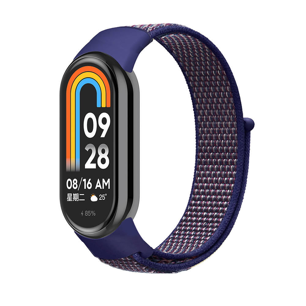 Xiaomi%20Uyumlu%20%20Mi%20Band%208%20Zore%20KRD-03%20Hasır%20Kordon-Midnight%20blue