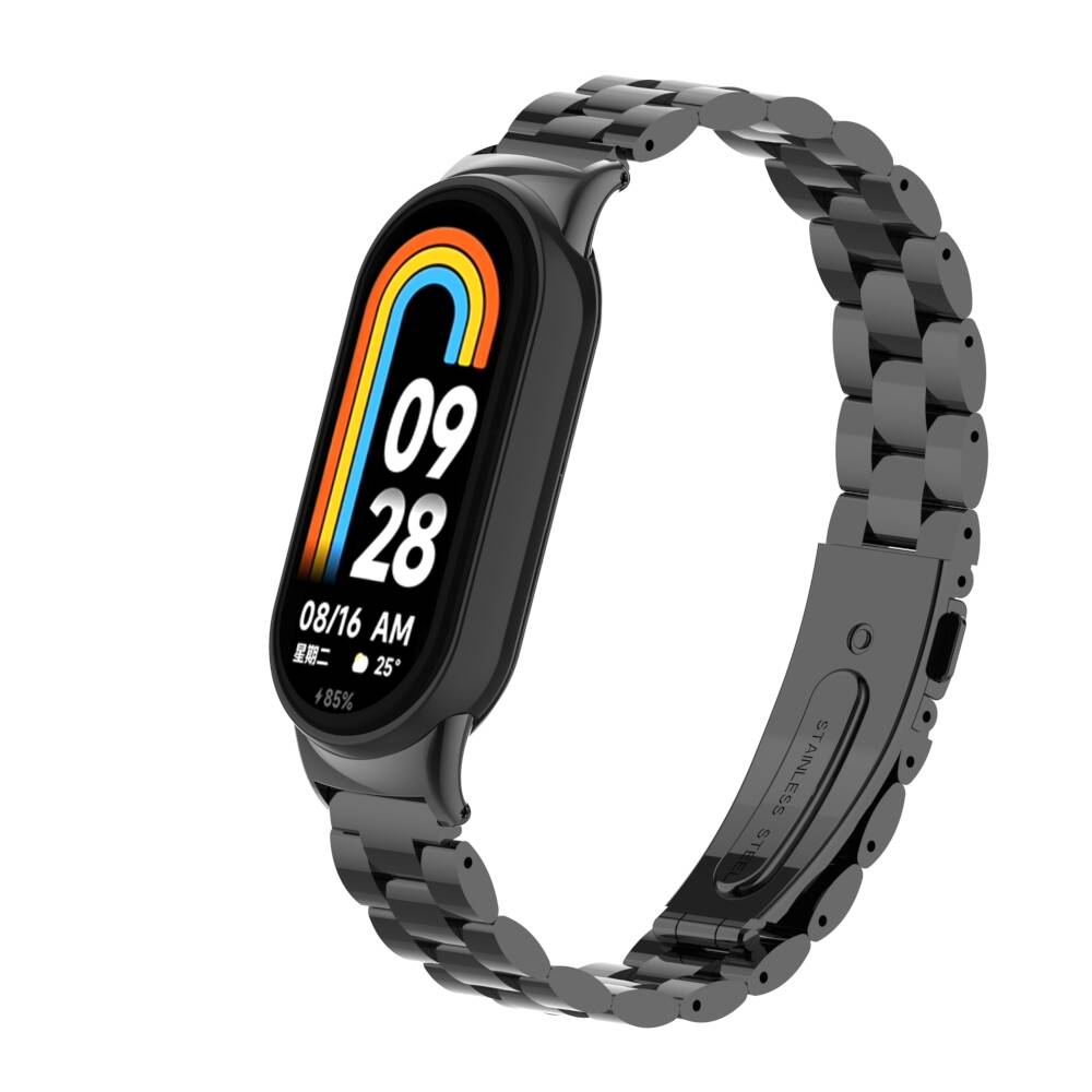 Xiaomi%20Uyumlu%20%20Mi%20Band%208%20KRD-04%20Metal%20Kordon-Siyah