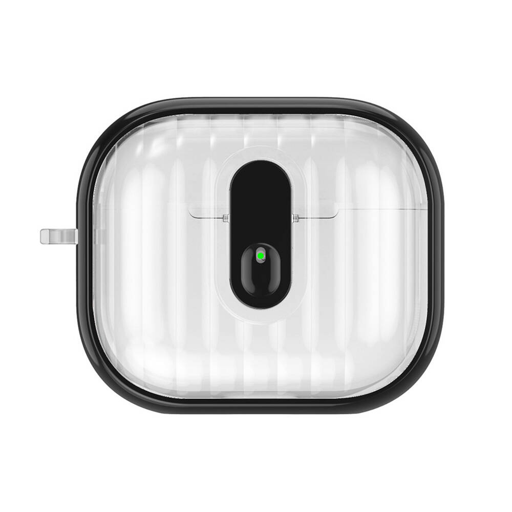 Airpods%20Uyumlu%204%20Kılıf%20Kenarları%20Renkli%20Şeffaf%20Dilimli%20Silikon%20Zore%20Airbag%2040%20Kılıf-Siyah