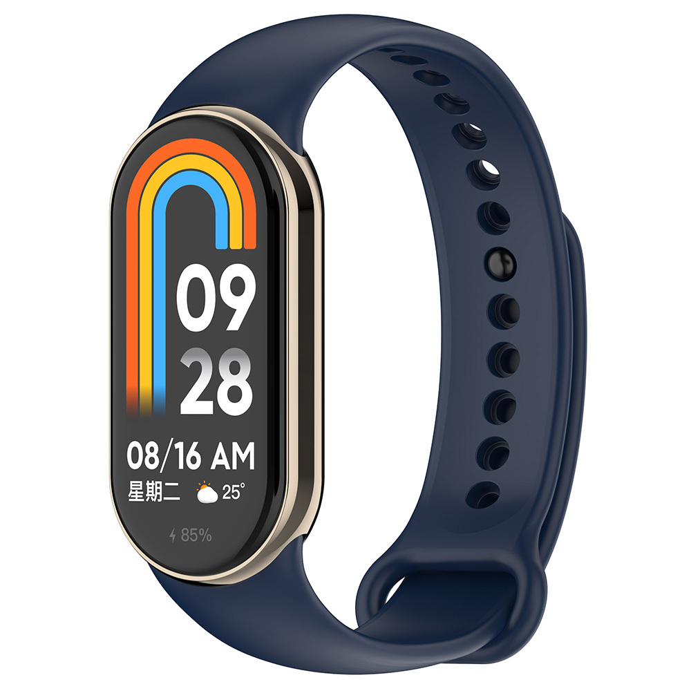 Xiaomi%20Uyumlu%20%20Mi%20Band%208%20Serisi%20Klasik%20Kordon%20Silikon%20Strap%20Kayış-Midnight%20blue